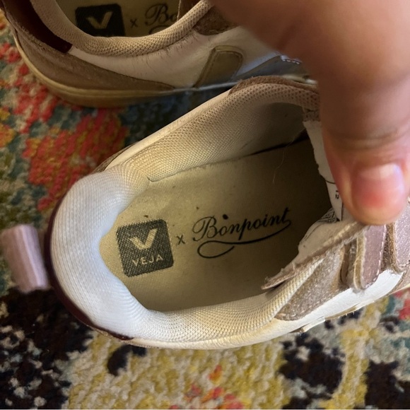 Veja V-10 LEATHER BONPOINT MULTICO BABE toddler size 13.5 - Picture 5 of 8